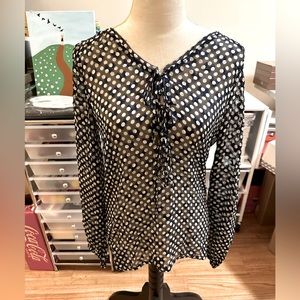 Tory Burch polka dot blouse